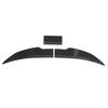 Car Rear Tail Trunk Spoiler 117 128cm Adjustable ABS Strong Adhesion Vehicle Trunk Lid Spoiler Wing Trim Carbon Fiber