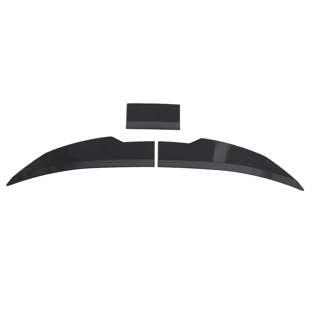Car Rear Tail Trunk Spoiler 117 128cm Adjustable ABS Strong Adhesion Vehicle Trunk Lid Spoiler Wing Trim Carbon Fiber