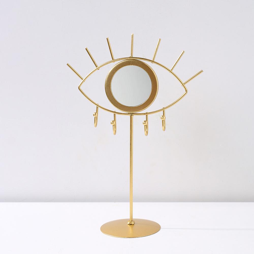 

Gold Eye Table Mirror Makeup Mirrors Boho Home Decor Living Room Decoration Bedroom Cosmetic Dressing Tabletop Mirror Evil Eye