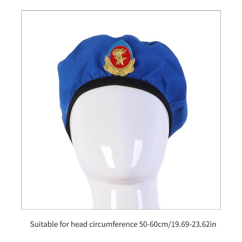 Sailor Hat Vintage Carnival Military Beret Hat Knight Felt Christmas Cosplay Sailor Hat Stage Performances Accessories