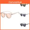 Dames Retro Ronde Zonnebril Uv400 Bescherming Voor Buiten Reizen En Modeaccessoire