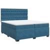 Maison Exclusive - Sommier à lattes de lit et matelas Bleu 200x200 cm velours