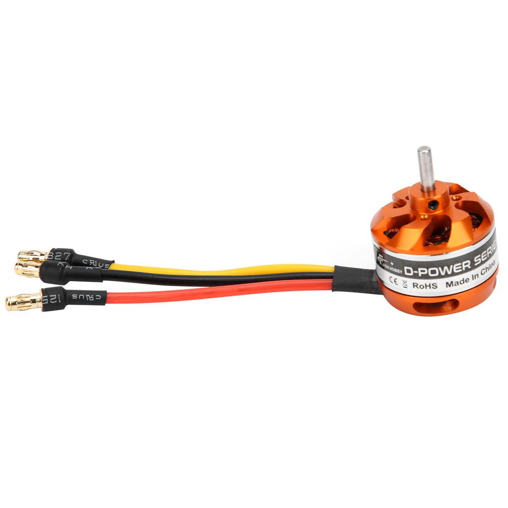 D2822 Brushless Motor with Adapter RC Motor Replacement for RC FixedWing Airplane(1800KV )