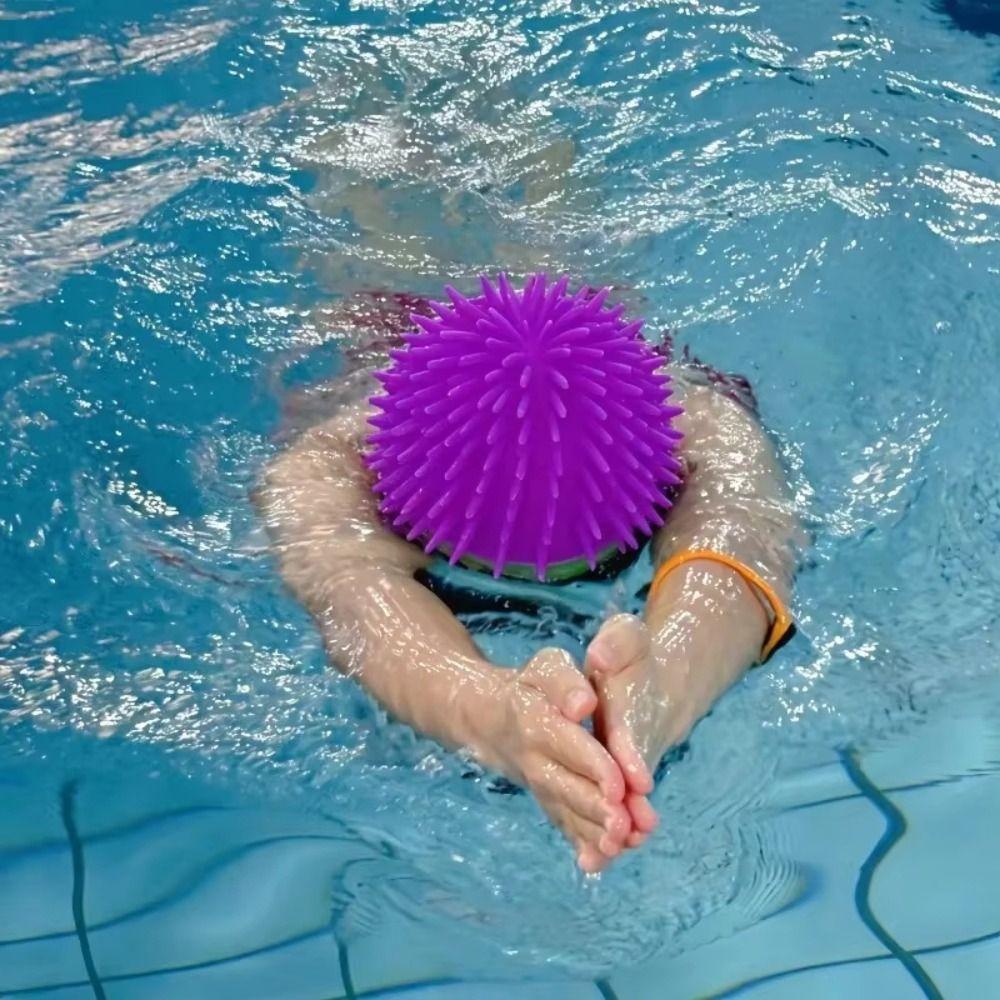 Ontwerp met Lang Haar Stekelige Bal Zwemhoed Hoge Elasticiteit Zee-egel Hoed Stekelige Bal Prank Hoed Jongeren