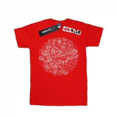 Girls Christmas Death Star Cotton T-Shirt