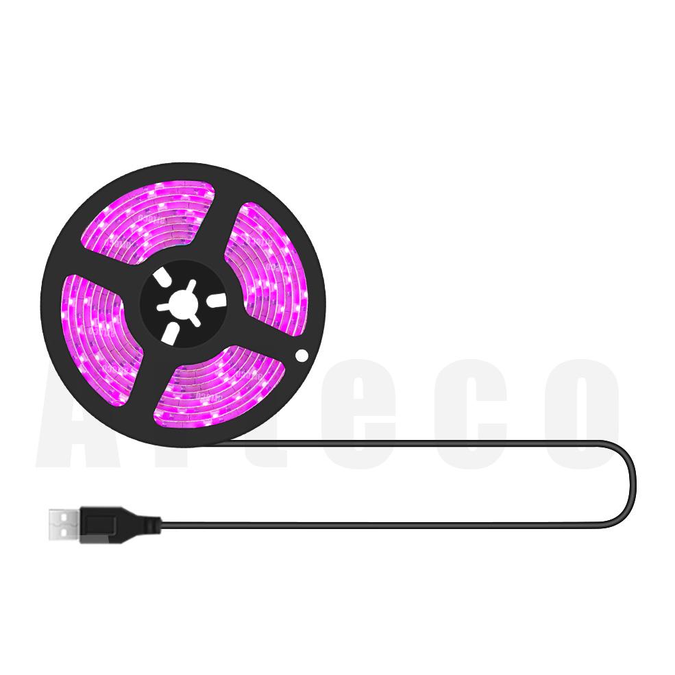 

Arteco светодиодный светильник для растений полного спектра, USB-светильник для выращивания, гибкий светодиодный светильник для выращивания, фитолампа, гидропонное освещение для рассады цветов, 1-5 м No waterproof&5M