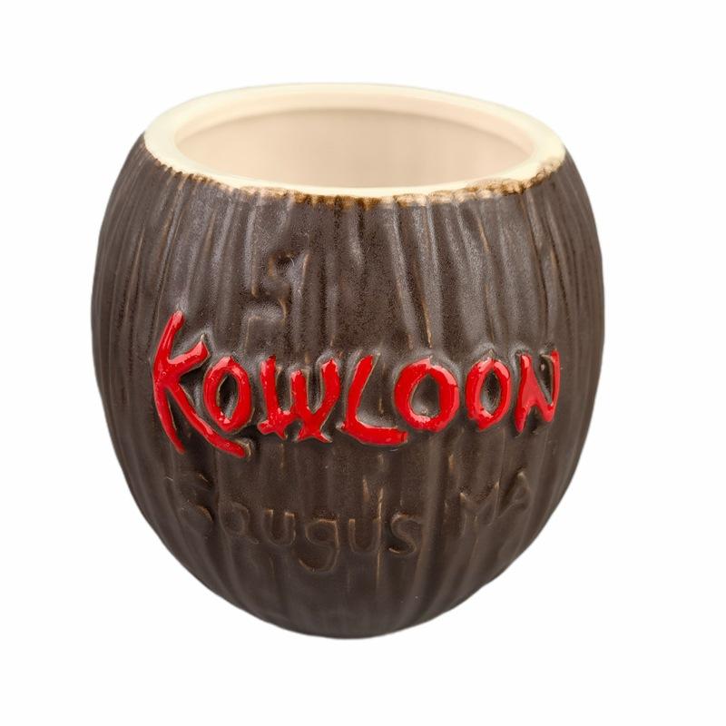 Strictly Selected Ceramic Coconut Cup Fruit Shape Coffee Cup Coconut Shell Tiki Totem Cup Relief Coconut Juice Cup Mug