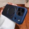 Matte Rotating Bracket Holder Magnetic Phone Case For iPhone 17 16 15 14 13 Pro Max For Magsafe Ring Stand Shockproof Back Cover
