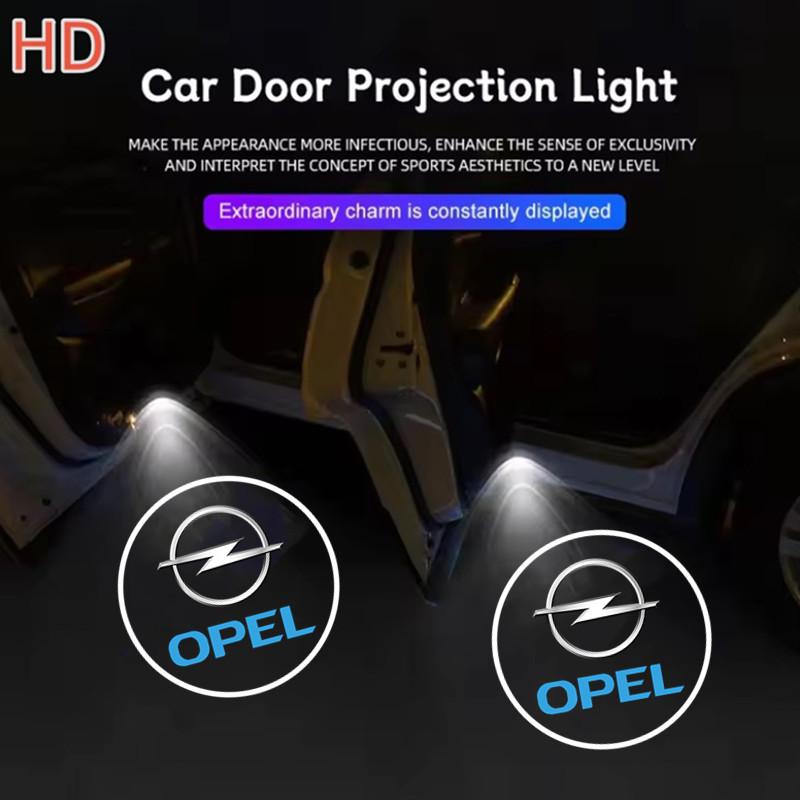 

2PCS Logo Car Styling Accessories Courtesy Decor Lamp For OPEL Opc Insignia Vauxhall Astra Mokka Vivaro