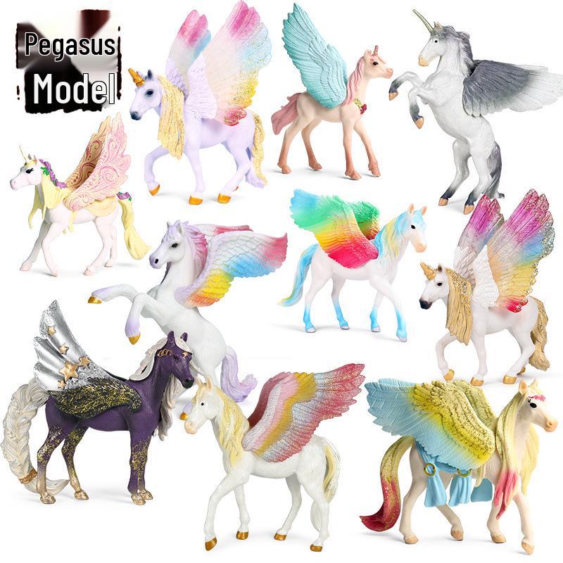 Mysterious Elf Pegasus Mythical Beast Model - Home Decoration Ornament & Gift