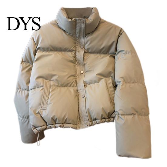 Women Daily Coat Winter Down Thickened Padded Stand Collar Pockets Single-breasted Windproof Zipper Closure Long Sleeves Heat Retention Warm