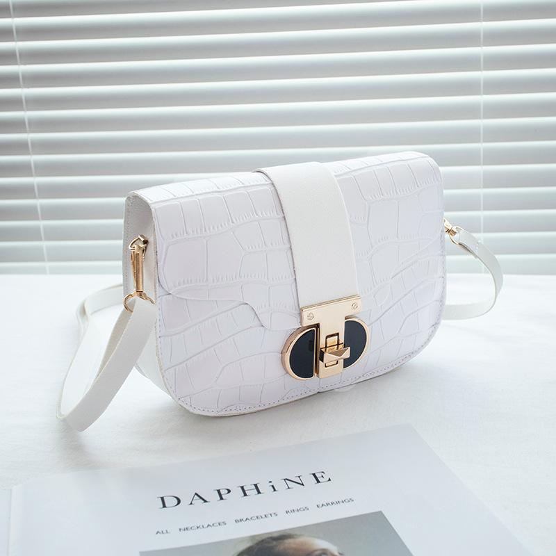 Crocodile Pattern Fashionable Versatile Women's Shoulder Bag Messenger Bag