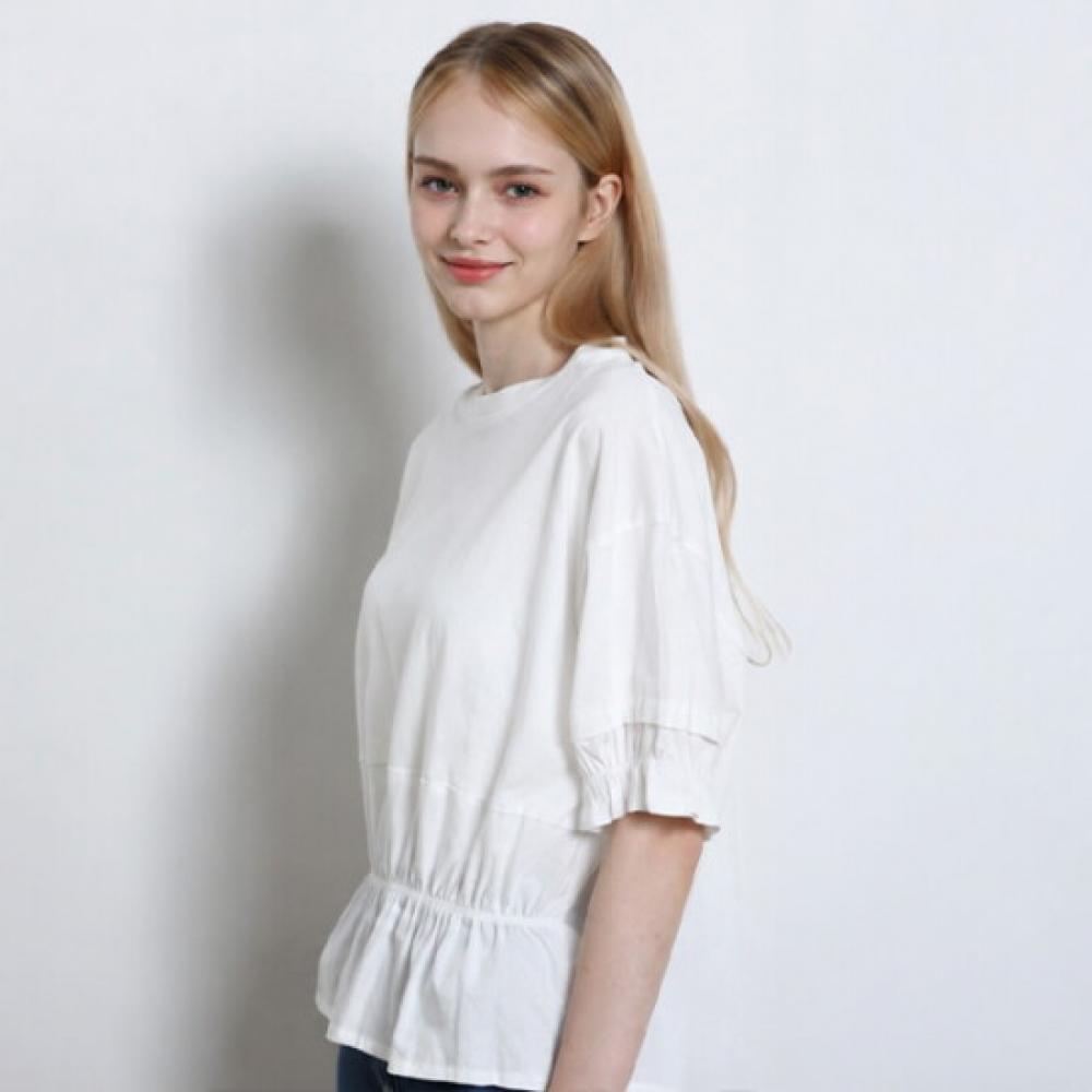 Ozoc Woven Color Block T shirT