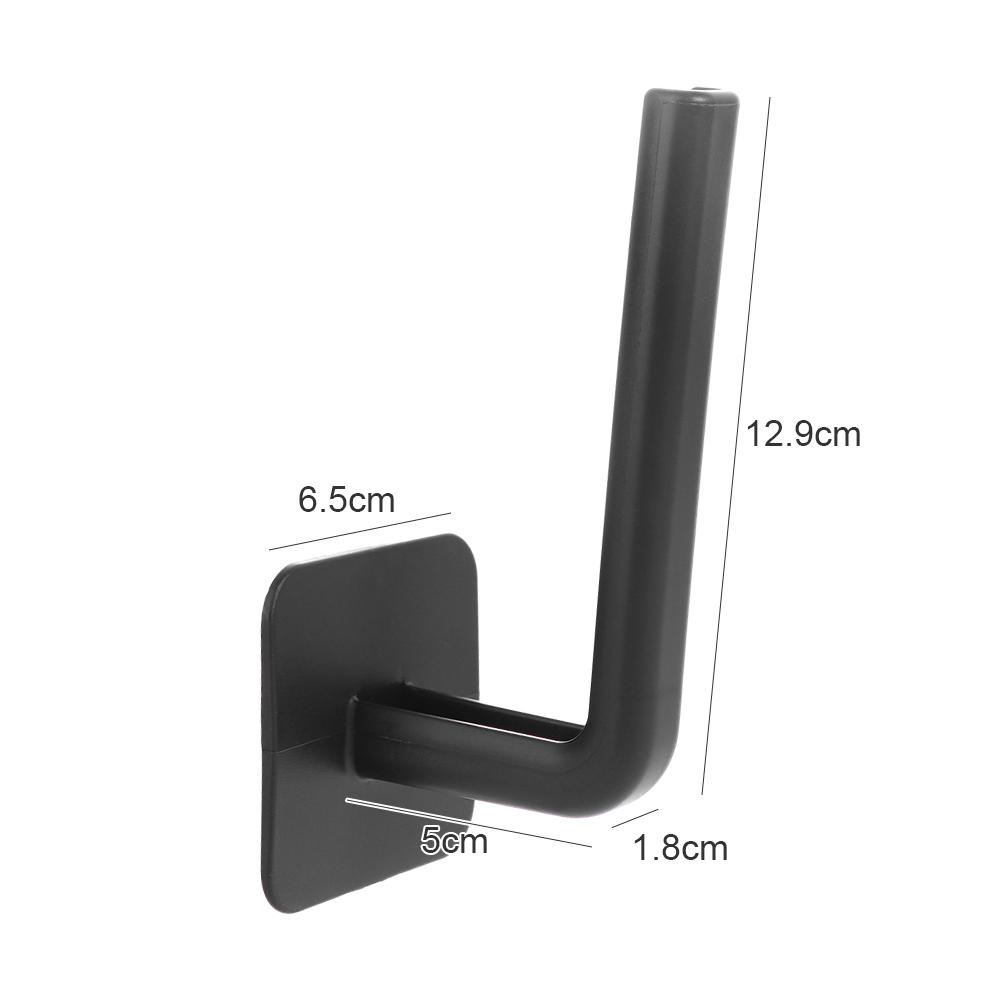 Rack for Toilet Kitchen Bathroom Self-adhesive Tissue Hanger Paper Roll Rack Hook Towel Holder