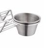 Taco Stand Stainless Steel 3 Grid V Shaped Glossy Taco Holder Rack for Kitchen Home with Double