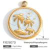 Heart Cat Dog Owl Oil Drop Ocean Style Pendants 18K Gold Plated Stainless Steel Charms Fashion Jewelry Gold Pendants