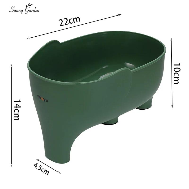 Elefant Ablagekorb Mehrzweck Küchenaufbewahrung Ablagekorb Haushalts Obst- und Gemüsekorb Kunststoff Ablagekörbe