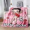 Cartoon Anime cute B-Boop MISS Super Soft Throws Blanket,Warm Cozy Blanket for Bed,Couch,Sofa,Bedroom,Living Room,Travel,Camping