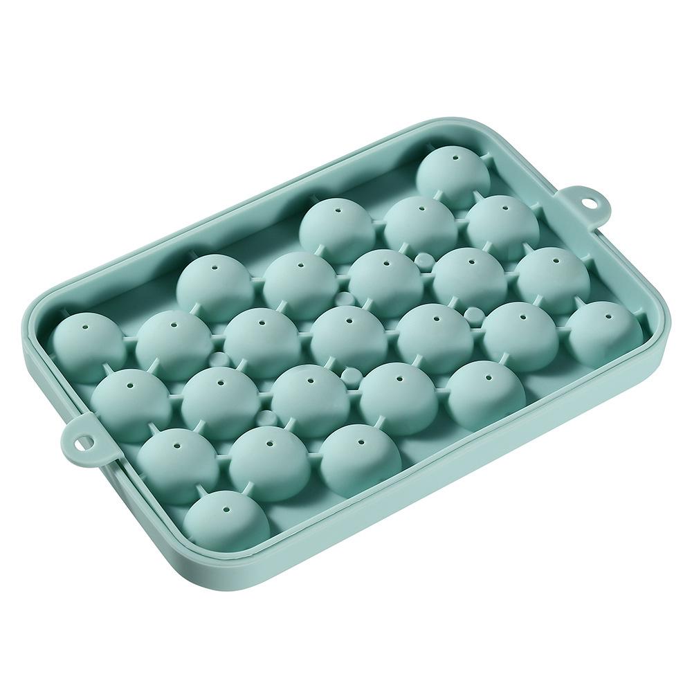 New 25-Grid Silicone Ice Ball Cube Tray - Small Round Balls Mold
