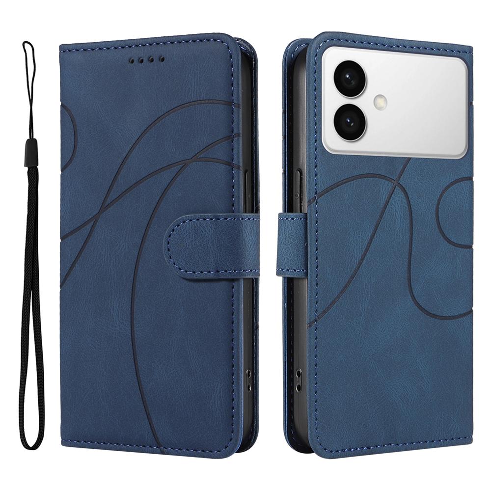 Magnetic Leather Wallet Case for Samsung Galaxy S26 S25 S24 S23 S22 S21 S20 S10 S9 S8 S7 Edge Pro FE Ultra Plus Cover Curve Line