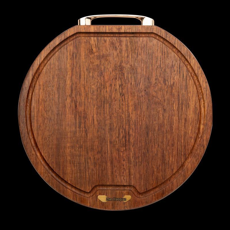 Zhang Xiaoquan Black Gold Sandalwood Round Cutting Board