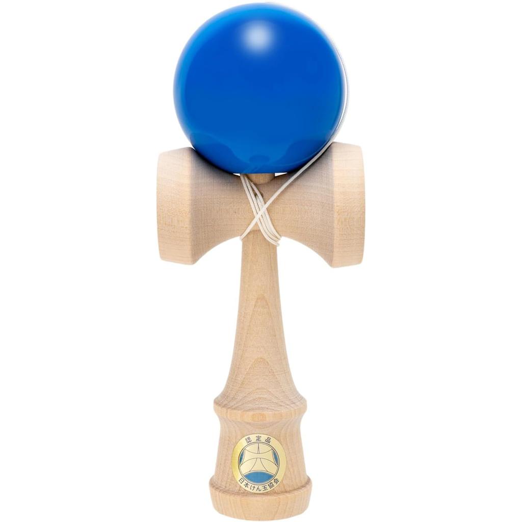 Onda Kendama Master Certified by the Japan Kendama Easy To Use for Includes Replacement String Takumi, Association, Competition, Blue,