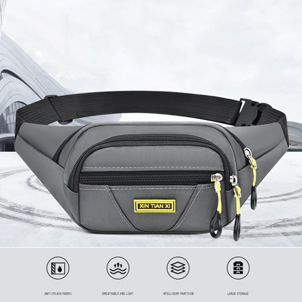 Износостойкая сумка для марафонского бега большой вместимости, спортивная сумка для телефона, поясные сумки для бега, мужские, женские чёрный