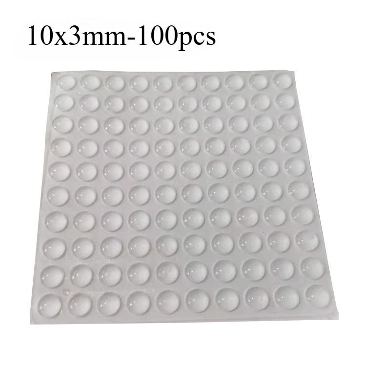 100Pcs Self Adhesive Door Stopper Rubber Damper Buffer Cabinet Bumpers Silicone Furniture Pads Cushion Protective Pads