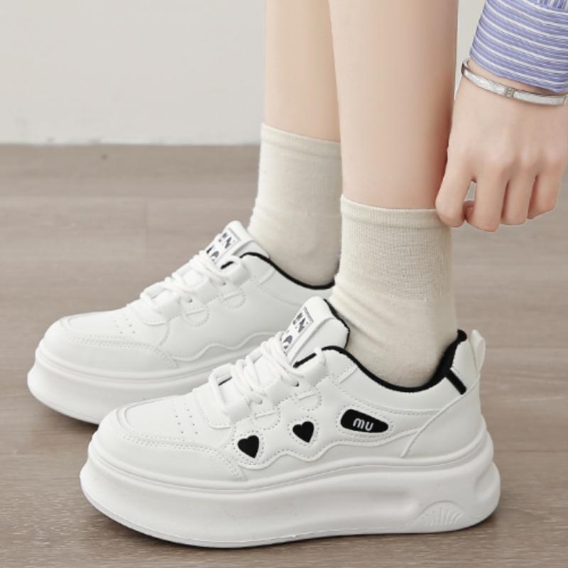 

Весна/осень Толстая подошва Удобная женская обувь для ходьбы Модная Новая Круглый носок Дышащая Сексуальная Спортивная Повседневная обувь 36 чёрный