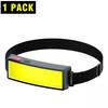 COB 180° Floodlight LED Headlamp FlashlightFlashlight 3 Modes Built-in USB Rechargeable Battery Head Lamp Hiking Camping Lamp