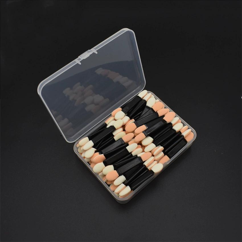

100pcs New Disposable Eyeshadow Brush Set, Dual Sided Sponge Nylon Brushes for Eye Makeup Application
