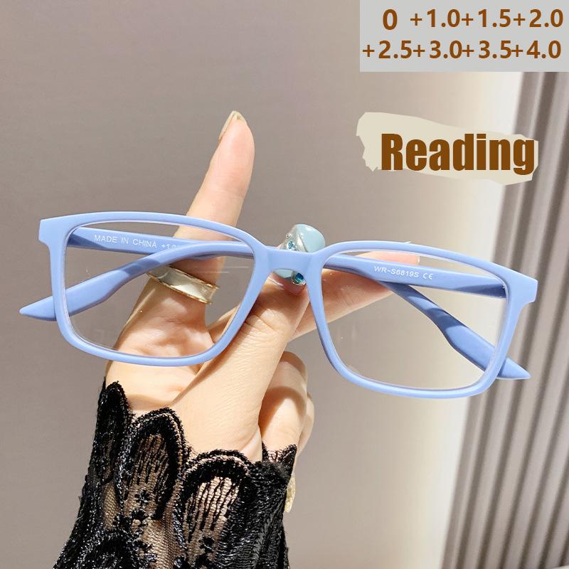 Colorful Spring Leg Anti-blue Light Reading Glasses Portable Ultra-light Trendy Women Fashion Elderly Reading Glasses 6819
