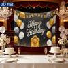 Party Backdrop Birthday White Silver Photo Booth Background Front Door Decor