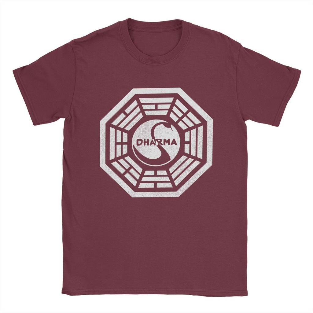 Pánská trička Dharma Initiative Novinka 100% bavlněná trička s krátkým rukávem s kulatým výstřihem oblečení plus size