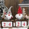 Christmas Calendar Fabric Advent Countdown Santa Claus Calendar Christmas Decor
