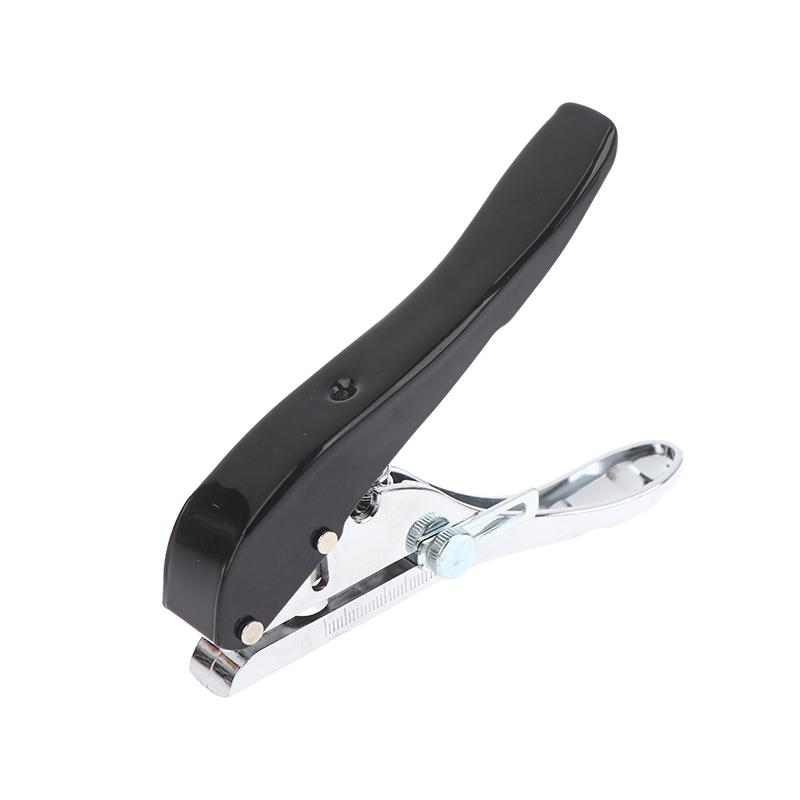 Manuelle Stanz-Kantenanleimzange 8/10 mm Loch Stanzwerkzeug für Kunststoffplatten Papier PVC ABS Öffner Nagelloch Abdeckzange
