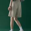Women's Spring and Summer High Waist Capri Pants Bear Printed Elastic Wide Leg Casual Pants