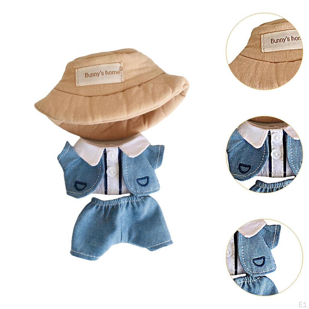 15cm Plush Doll Clothes Accessories Photo Props Fashion Suit suits set