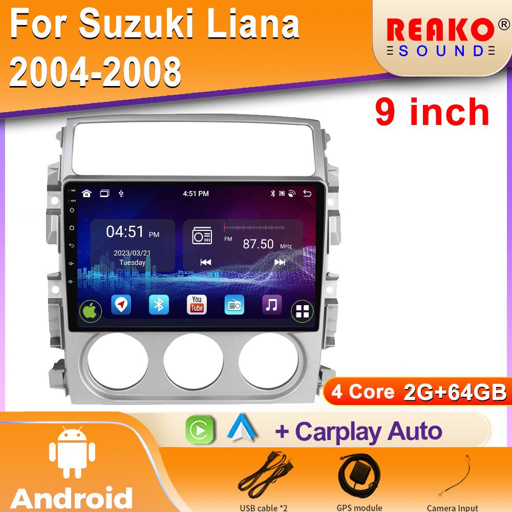 Navigație mașină Android Auto Radio pentru Suzuki Liana 2004-2008 Carplay Unitate principală Player Multimedia GPS DVD 2 din BT