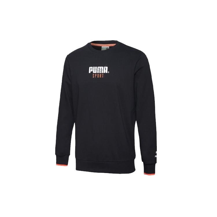 PUMA Casual Round Neck Pullover Black Men s 598134-01 S