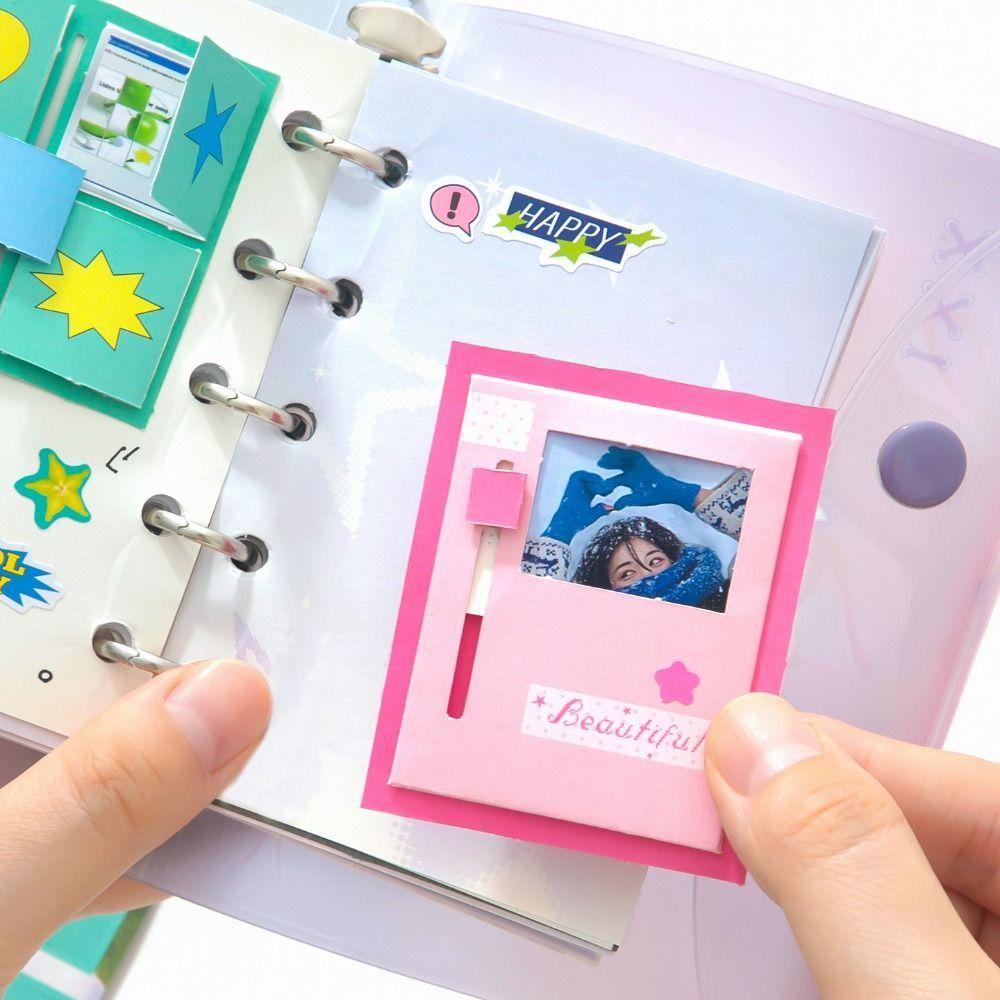 12pcs Journal GO Little Mechanism Material Pack No Cutting Memo Pads  Scrapbooking Decoration