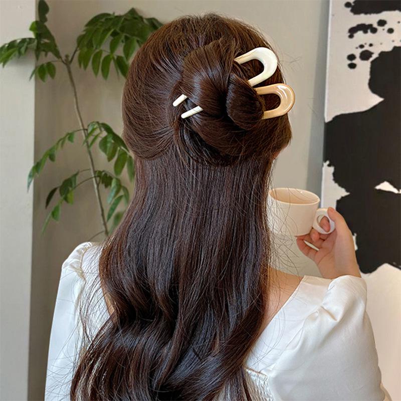 Elegant High-End U-Shaped Chinese Hairpin for Women - Daily Versatile Design