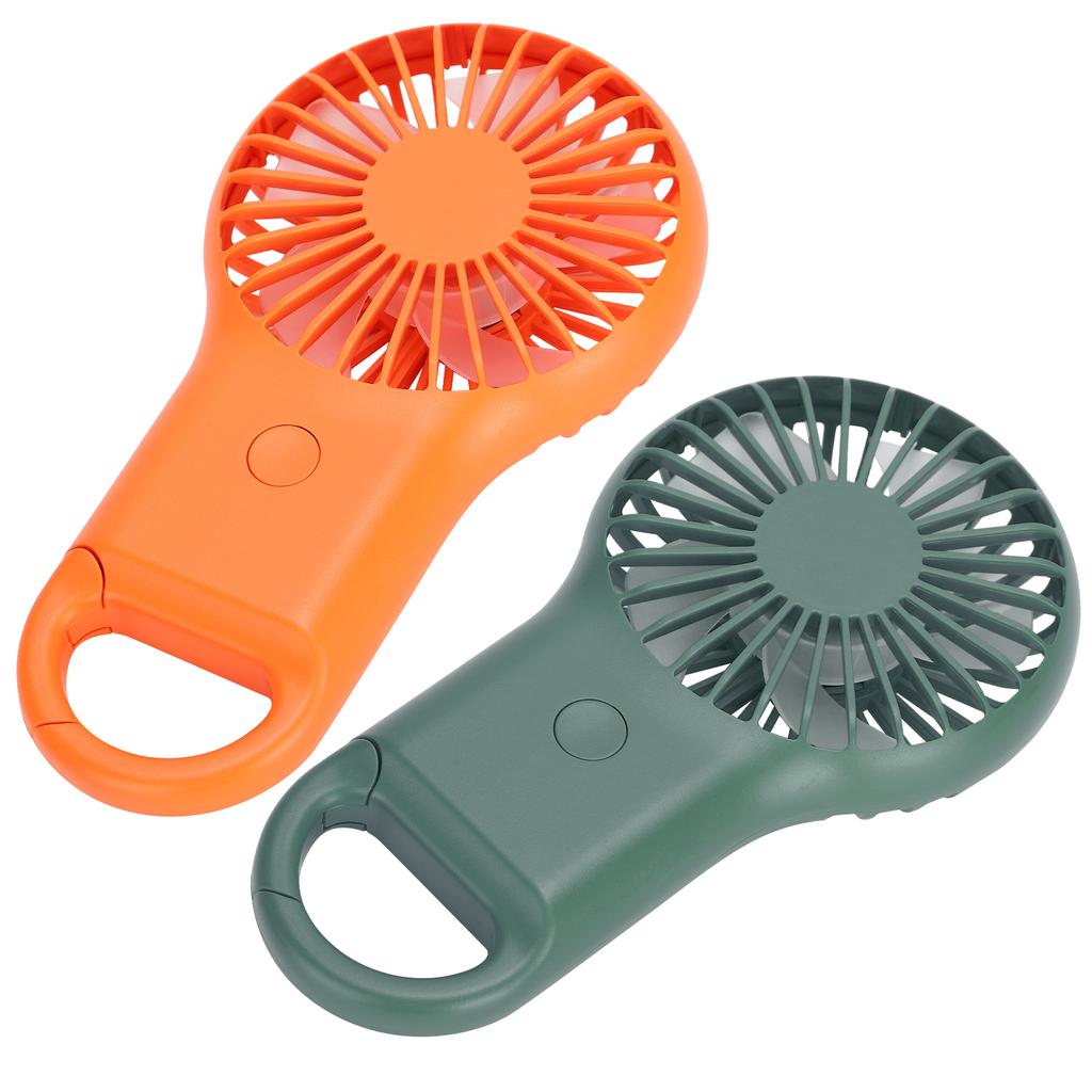 USB Charging Handheld Portable Fan 3 Speed Adjustable Mini Fashionable Carabiner Fan