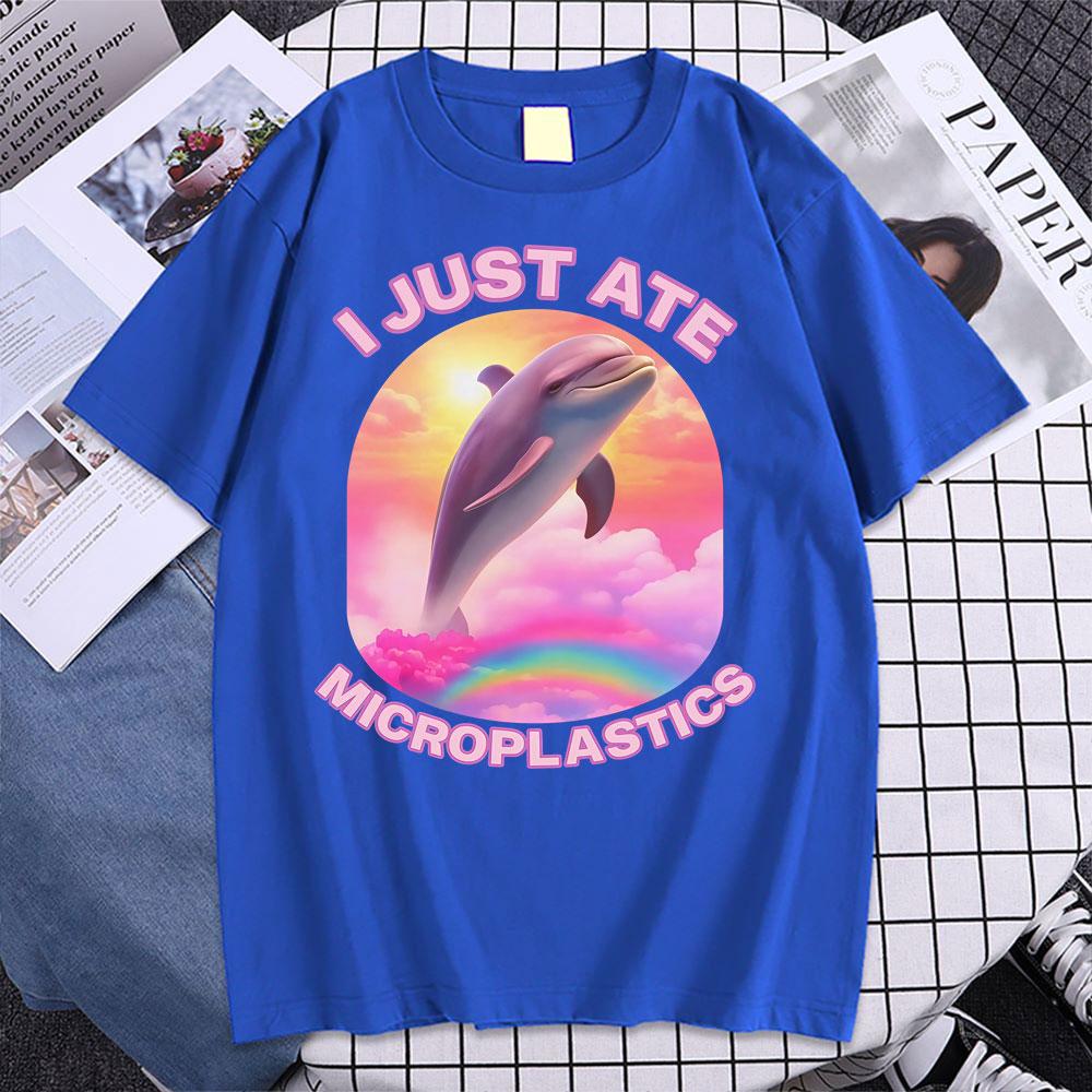How It Feels To Eat Microplastics T Shirts Funny Meme Graphic Tshirts Unisex Women High Quality Vintage Summer Tops ONeck Tshirt