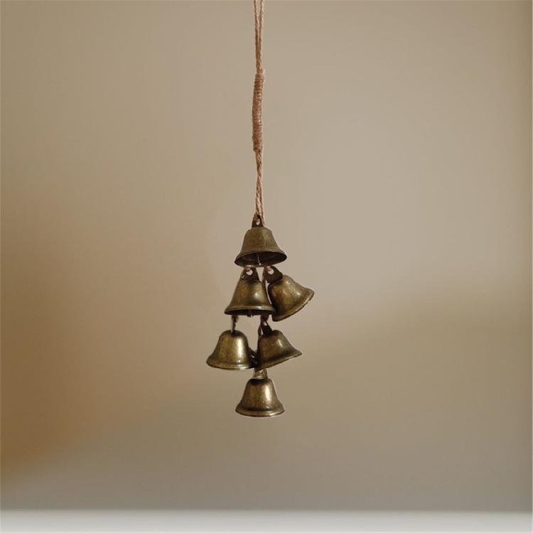 Hangings Bells Iron/Bronze with Bells Old Appearance Christmas Bells Metal Cowbell