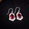 Pink Rubellite Gemstone 925 Sterling Silver Artisan Jewelry Earrings For Wife EE-41-10