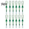 Reusable Ornament Hooks 12 Pcs Christmas Hanger Ribbons, Silicone Hangers And Strings for Stocking Holders Mantle Tree, Adjustable Sliding Holiday