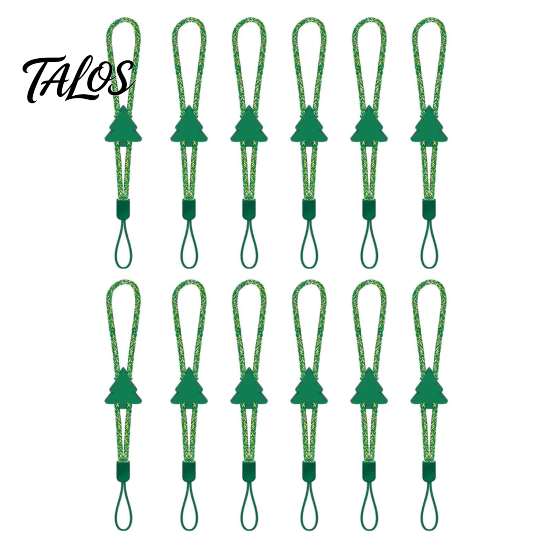 Reusable Ornament Hooks 12 Pcs Christmas Hanger Ribbons, Silicone Hangers And Strings for Stocking Holders Mantle Tree, Adjustable Sliding Holiday
