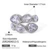 Youthway Cubic Zirconia Diamonds Metal Metal Stainless Steel Waterproof Gold Color Ring for Women Charm Stylish Jewelry Gift