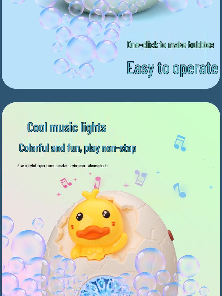 2024 Leakproof Handheld Dinosaur Egg Bubble Blower for Kids